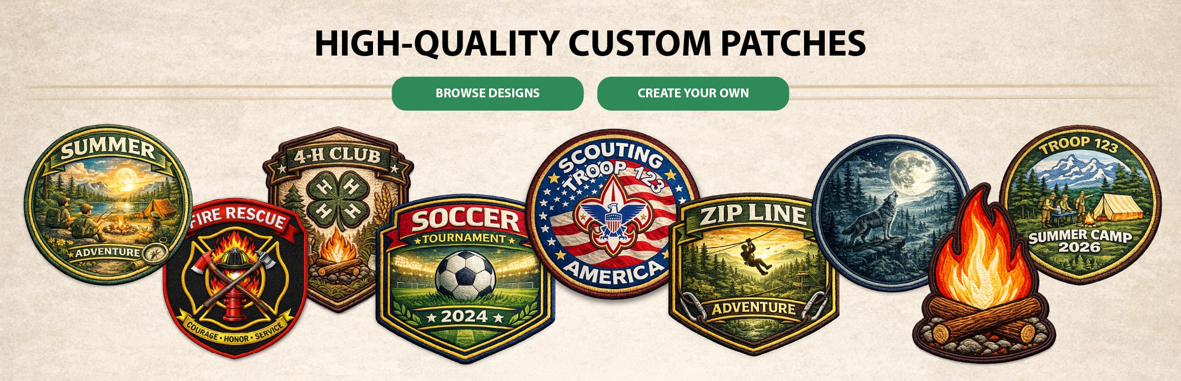 custom embroidered emblems and patches